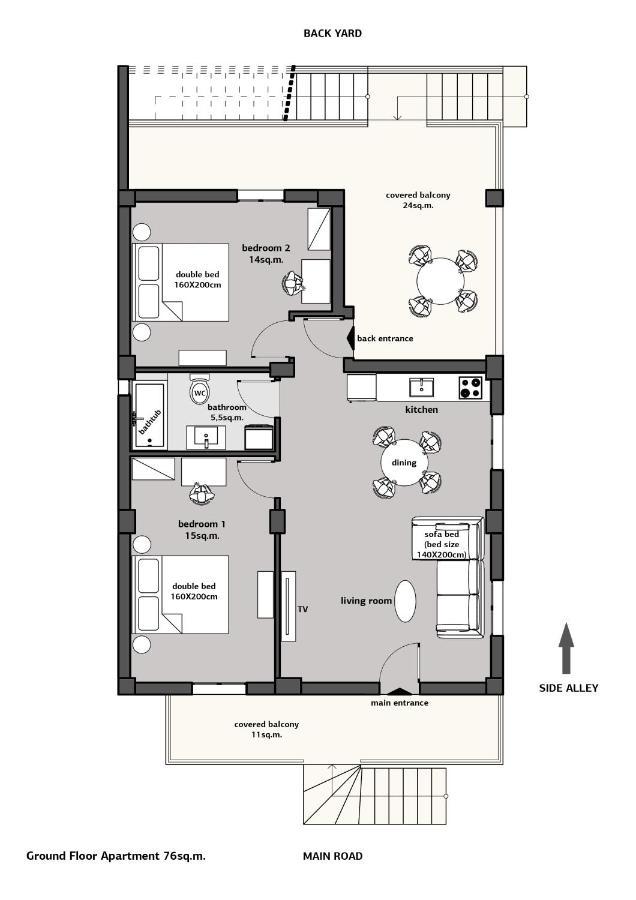 Indigo Apartment, Nea Michaniona Zewnętrze zdjęcie